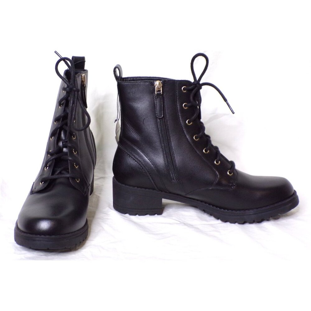 🆕 COLE HAAN Camea Ankle Moto Combat Waterproof Boot 7.5 Black - Picture 7 of 13